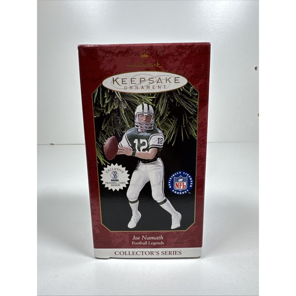 Hallmark Keepsake Christmas Tree Ornament Football Legends Joe Namath Vintage